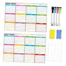 2026-2027 Large Dry Erase Calendar for Wall 48" x 32" Yearly Wall Calendar 24