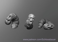 Suffering Worm Demon Monster Manual 28mm Scale DND D&D Tabletop Mini SB