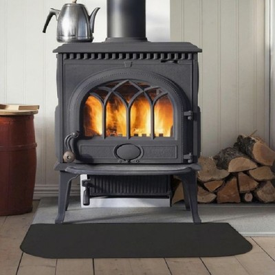 Silicone Fireplace Floor Mat Half Circle Fireproof Insulation for Fire Pits