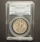 1921-D Walking Liberty Half Dollar — PCGS VG10 🔥 Key Date