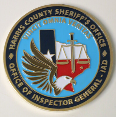 Harris County TX Sheriff's Office of Inspector General OIG-IAD Challenge Coin