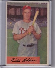1954 BOWMAN #15 RICHIE ASHBURN PHILADELPHIA PHILLIES HOF B171