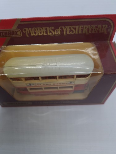 MATCHBOX MODELS OF YESTERYEAR Y-15 PRESTON TRAMCAR Marmalade Die Cast 1986 New - Picture 3 of 8
