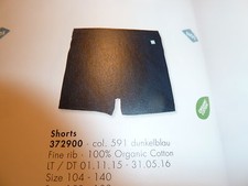 Boys Shorts, Dark Blue 372900 By Sanetta Size 104-188