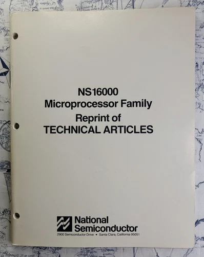 National Semiconductor NS16000 Microprocessor Family Reprint Technical Articles