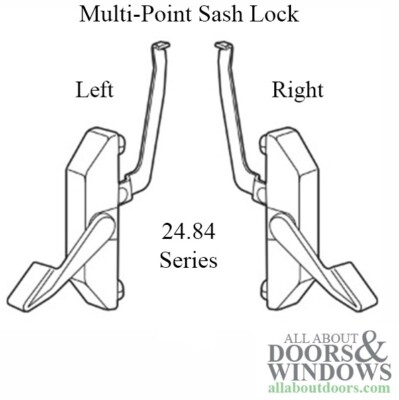 Truth 24.84 Maxim Multi-Point Sash Lock, Right Hand, Stainless Steel ...