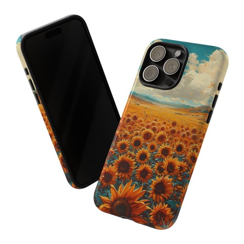 Phone Case for iPhone, Pixel, Galaxy - Sunflower Field Floral Sky Flower Cover - Picture 6 of 191