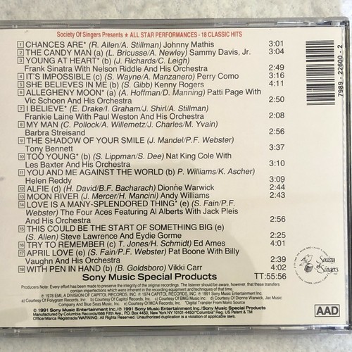 All Star Performances CD Pop Various Artists 18 Songs Perry Como Johnny Mathis - Picture 4 of 4