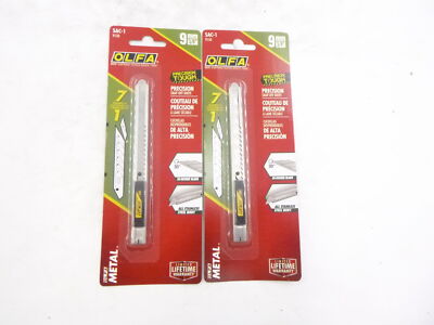 Lot of 2 Olfa 9150 Stainless Steel Snap-Off Art Knife 9MM 3/8''