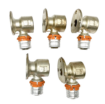 5 x Uponor 20mm x 3/4'' Presshahn Anschluss Wandplatte Bogen 1015515