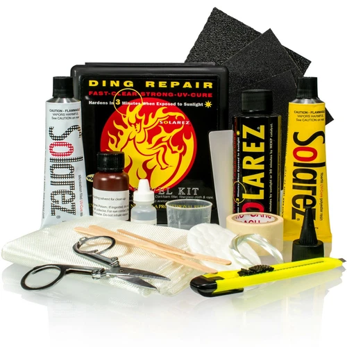 SOLAREZ UV Cure Polyester Pro Travel Kit - The Original Surfboard Repair Kit