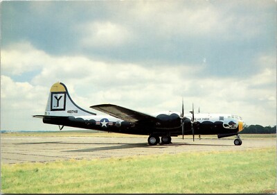 Boeing B-29A Superfortress Duxford IWM No.17 UK Continental 1980s Postcard