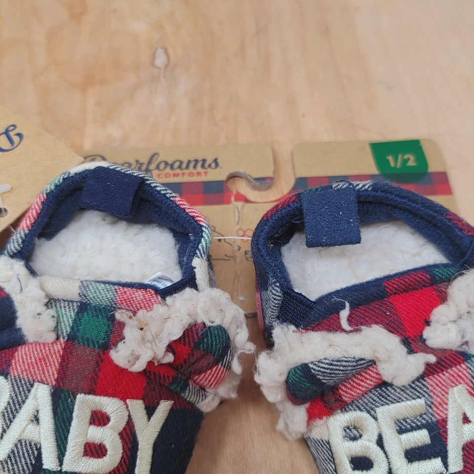 Zapatillas Dear Foams bebé talla 1/2 bebé oso a cuadros Foto 3 de 4