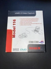USB 2.0 Audio Video Capture Recorder Grabber For VHS,V8 Hi8,8mm,TV,camcorder