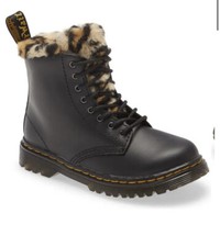 Serena Leopard Faux Fur Boot DR. MARTENS toddler size 4