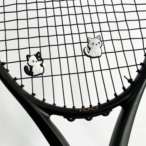 1/6Pcs Cute Cartoon Various Cat Tennis Racket Damper Silicone Shock Absorber - Bild 9 von 23