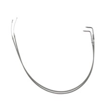 51" Stainless Throttle and Idle Cables for Harley Low Rider Street Bob FXDB/I