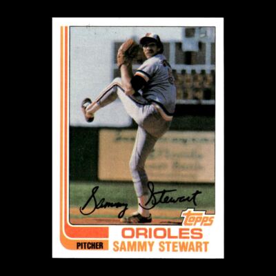 Sammy Stewart 1982 Topps Baltimore Orioles #679 R313G 76 | eBay