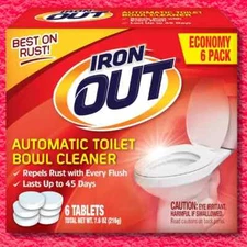 Iron Automatic Toilet Bowl Cleaner, Repel Rust and Hard Water Stains with Every