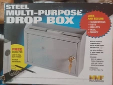Steelmaster Multi-purpose Steel Drop Box 9.75 X 7 X 3 Inches 557 MMF Industries