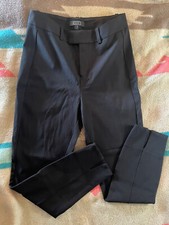 AYR 6 W 28 L 36 I 26 Black Dress Pants 12 Rise Slit Cuff Comfort Work Fancy