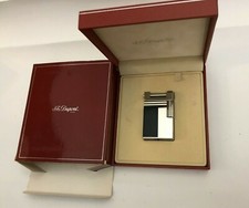 Dupont Urban Accendino Lacca di Cina Nero placcato Palladio, nuovo con scatola