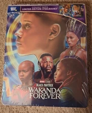 Black Panther: Wakanda Forever SteelBook 4K Ultra HD, Blu-ray & Digital New!!!