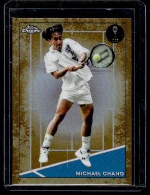 2021 Topps Chrome Tennis Clay Court Parallel Michael Chang