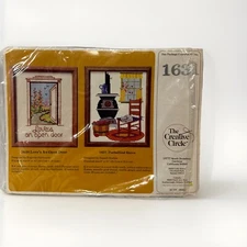 Vintage The Creative Circle Counted Cross Stitch Kit Love's An Open Door 1631