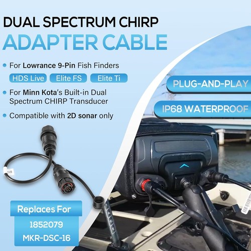 Fits for Minn Kota Mkr-dsc-16 Lowrance 9 Pin Adapter Cable - 第 8/18 張圖片