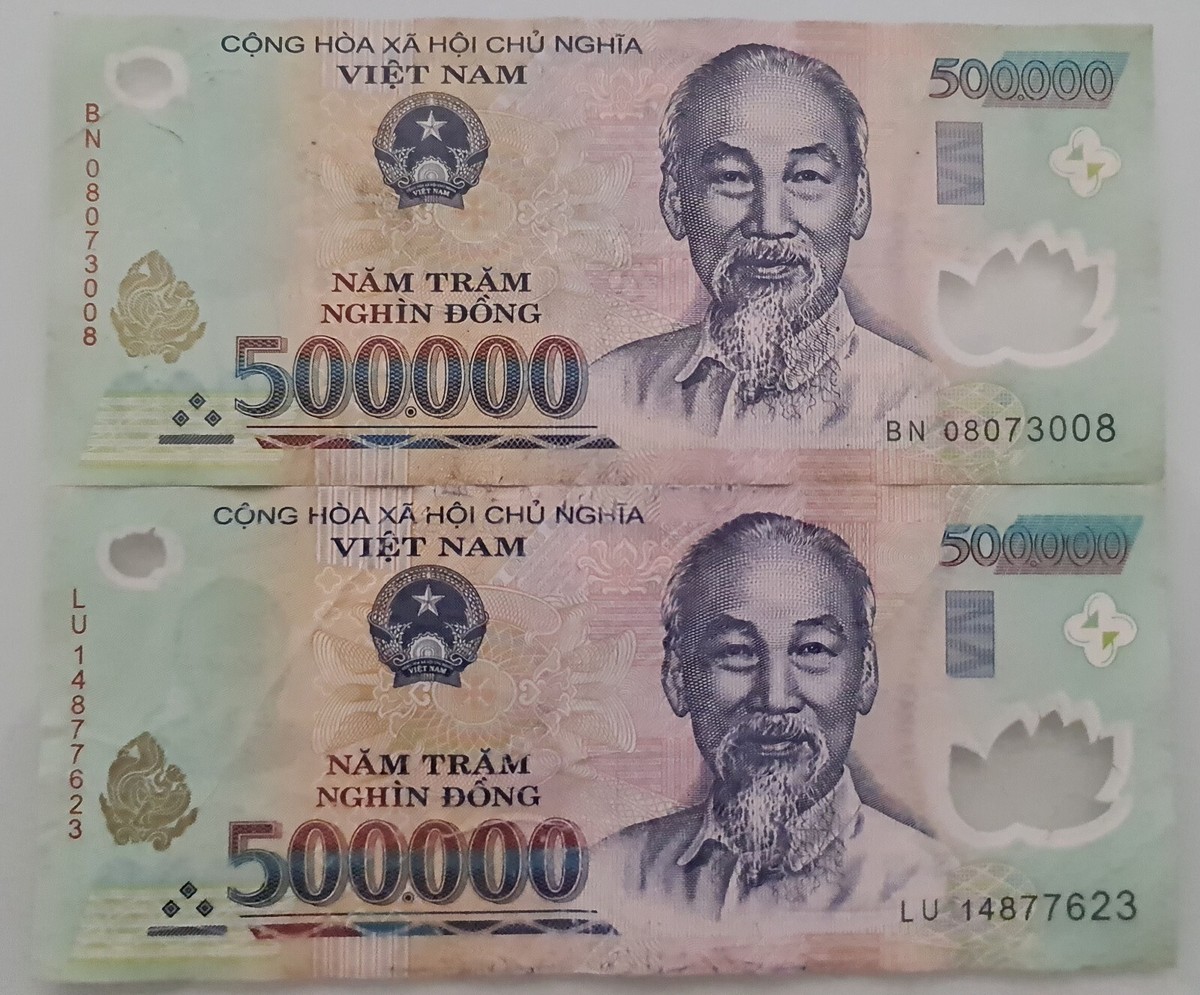 2,000,000 Vietnamese Dong 4 X 500K VND Polymer Notes | eBay