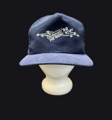 Vintage Nintendo '90 The Right Stuff Cord Snapback Mütze Selten & Unikat - Bild 9 von 15