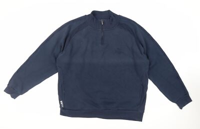 Lonsdale Mens Blue Cotton Pullover Sweatshirt Size 2XL Logo Vintage