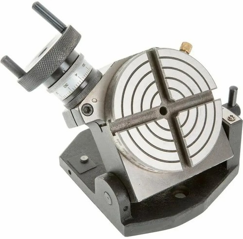 4" inch 100 mm Rotary Table Tilting 0°- 90° Milling Machine Tool Inches USA - Picture 2 of 5
