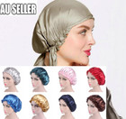 Women's Sleep Hair Hat Care Elastic Satin/Silk Sleeping Bonnet Night Soft Cap