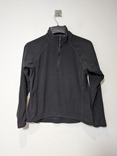 Berghaus Fleece Top Women Size 12 Black 1/4 Quarter Zip Sweater