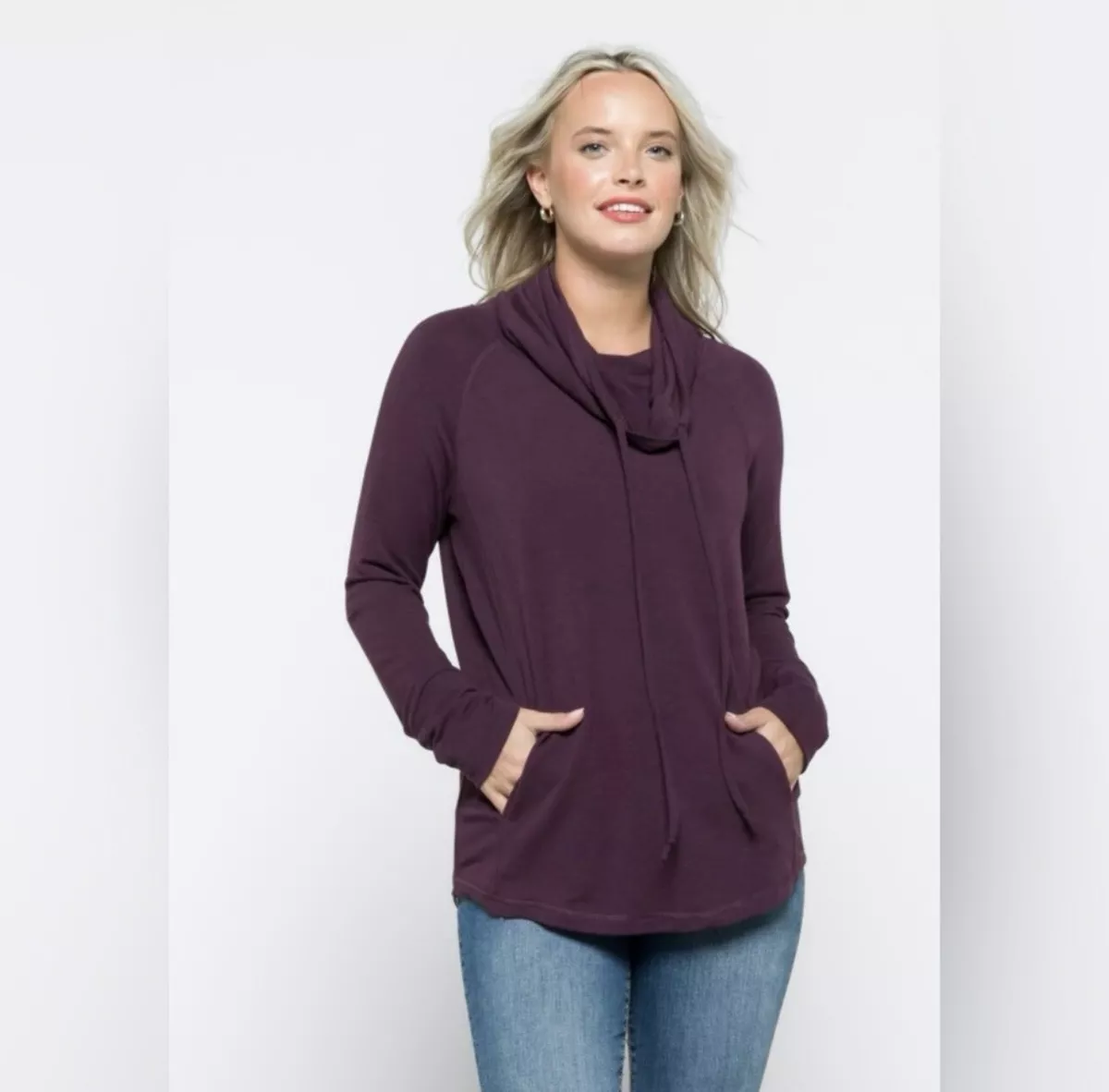 Pink Clover Shenaya Knit Top Purple Size XXL