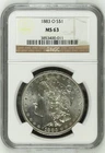 1883 O Morgan Silver Dollar NGC MS-63