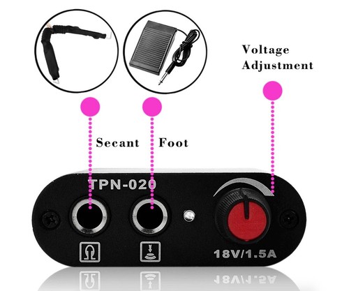 TPN-020 NETZTEIL POWER SUPPLY TATTOO TATTOO VOLT MASCHINE 18V 1,5A AC X - Bild 2 von 5