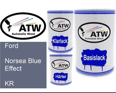 Ford, Norsea Blue Effect, KR, 500ml Lackdose + 500ml Klarlack + 250ml Härter - S