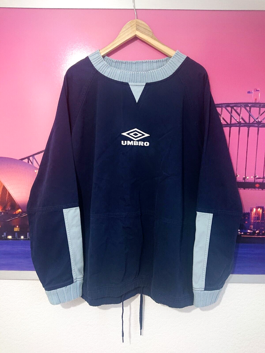 Umbro Vintage 90s Maine Road Drill Top Liam Gallagher Oasis  