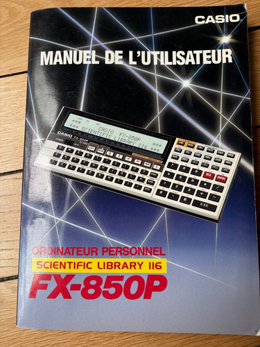 Casio FX 850P - vintage BASIC pocket (same as FX-880P) with box and manual! - Afbeelding 12 van 16