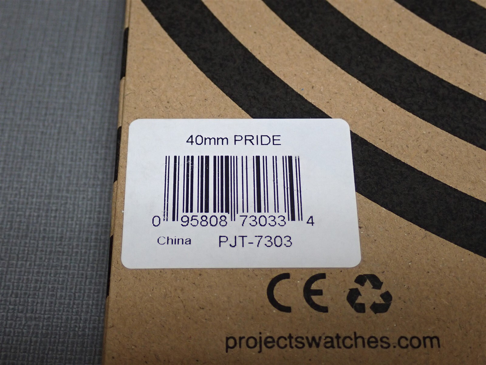 NEW Projects Watches PJT-7303 Pride 40mm Black Leather Band Watch