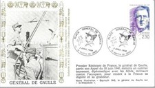 G158+ FDC ENVELOPPE 1er JOUR   GENERAL DE GAULLE