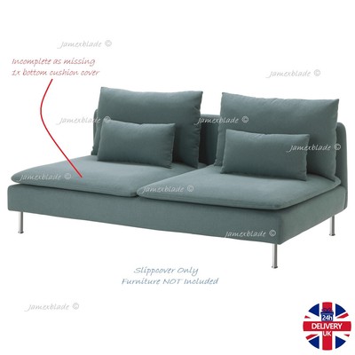 IKEA SODERHAMN Bezug für 3-Sitzer Sofa ~ Finnsta Türkis | Unkomplett