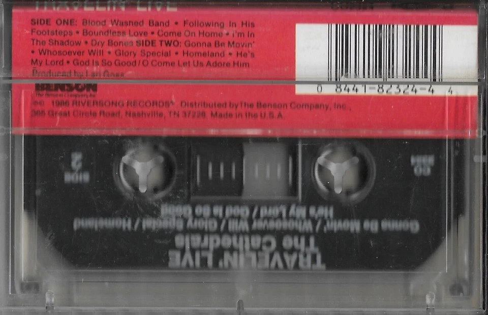 THE CATHEDRALS....."TRAVELIN' LIVE"......OOP LIVE GOSPEL CONCERT CASSETTE - Image 2 of 2
