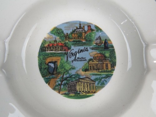 Collectible Mini Plate/ Ashtray Virgina - Picture 2 of 2