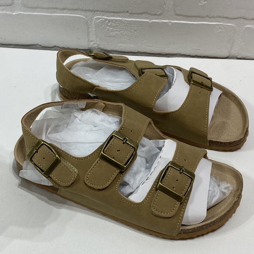 NEW - Fabkids Solid Cork Sole Sandal - Size 4 - Picture 2 of 6
