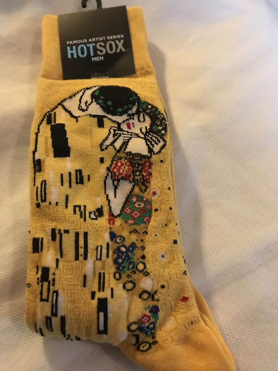1 Pair Famous Artist Series HotSox for Men Sz 6-12 1/2 New Yellow Retail $12+ 1 Pair Famous Artist Series HotSox for Men Sz 6-12 1/2 New Yellow Retail $12+