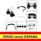 Precision Glasses 2 Lights LED Watchmaker/Jeweler Zoom 10x-25x Delivery 48/72 H. a2954